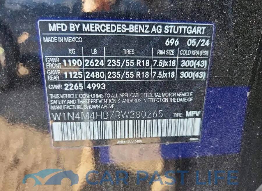 W1N4M4HB7RW380265# 13