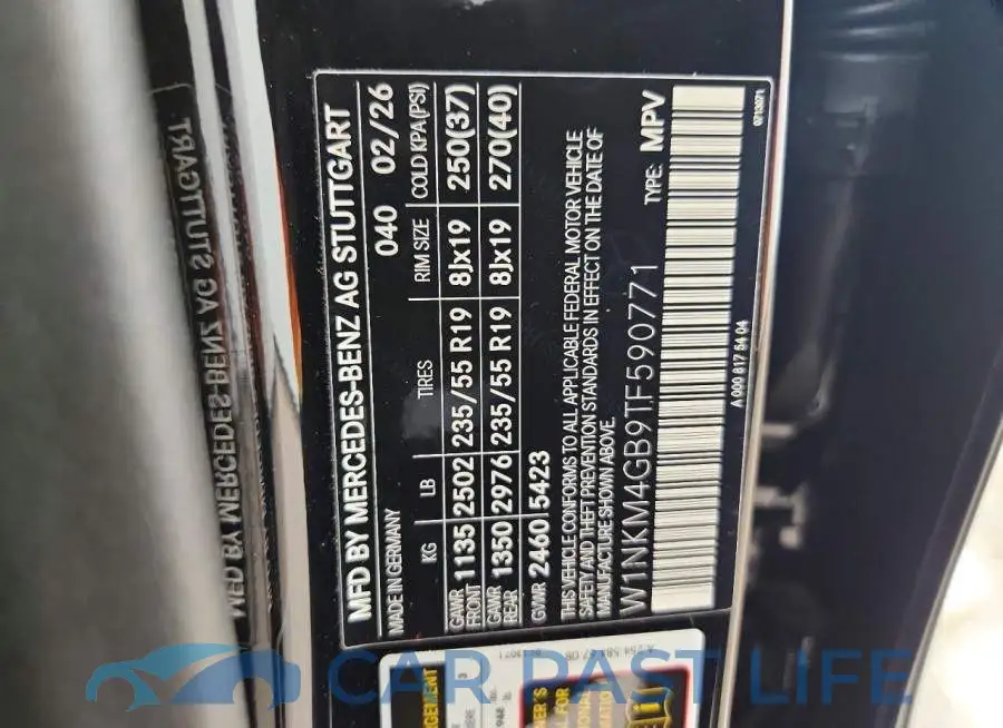 W1NKM4GB9TF590771# 12