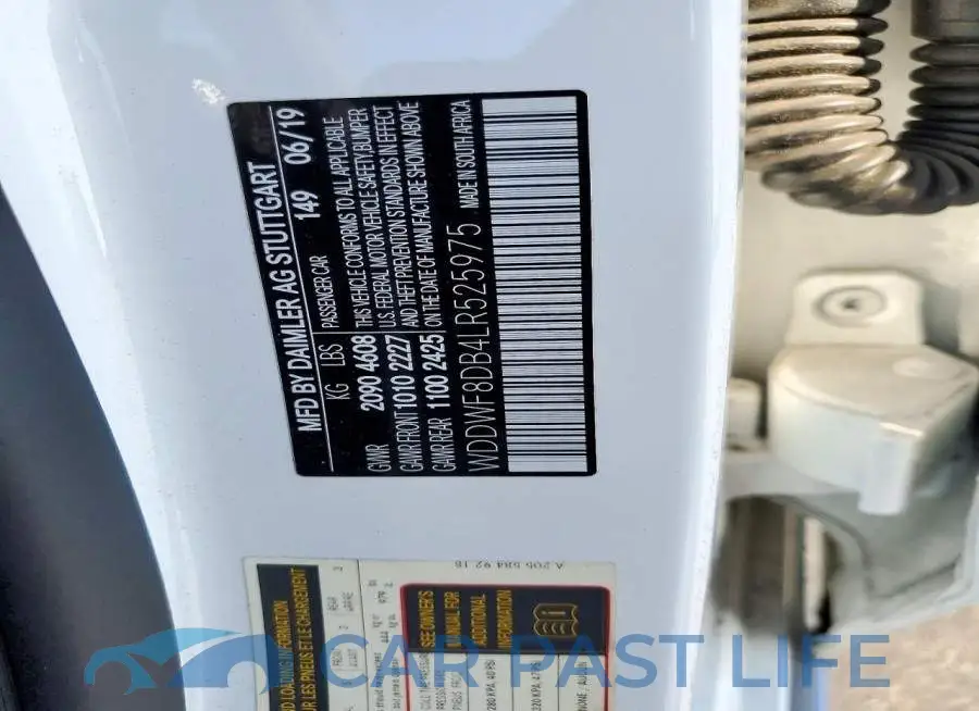 WDDWF8DB4LR525975# 12