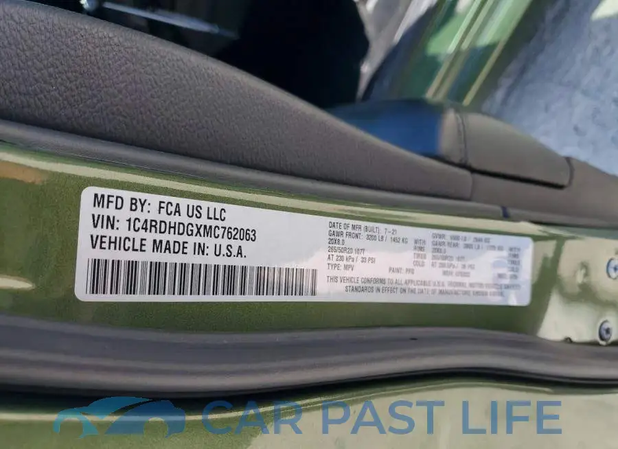 1C4RDHDGXMC762063# 14
