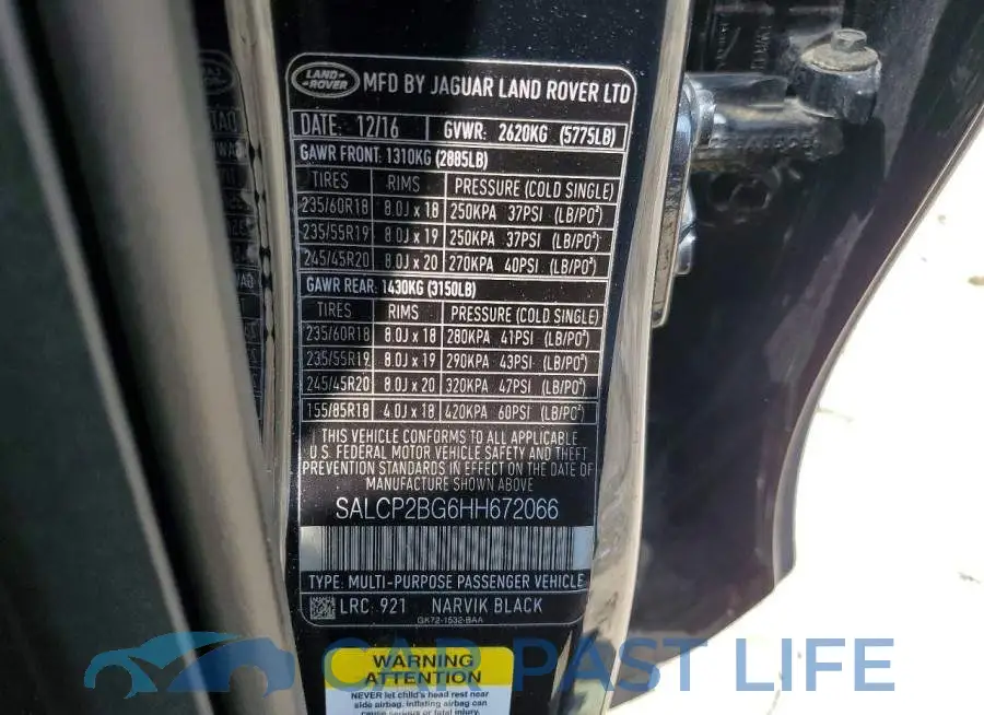 SALCP2BG6HH672066# 13
