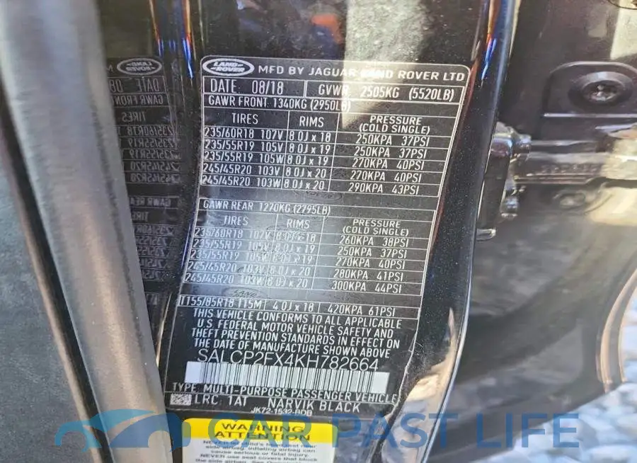 SALCP2FX4KH782664# 12