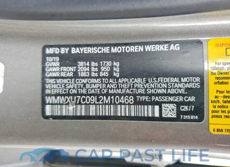 WMWXU7C09L2M10468# 12