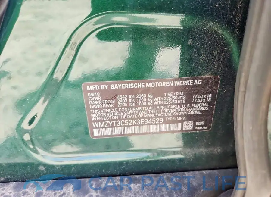 WMZYT3C52K3E94529# 11