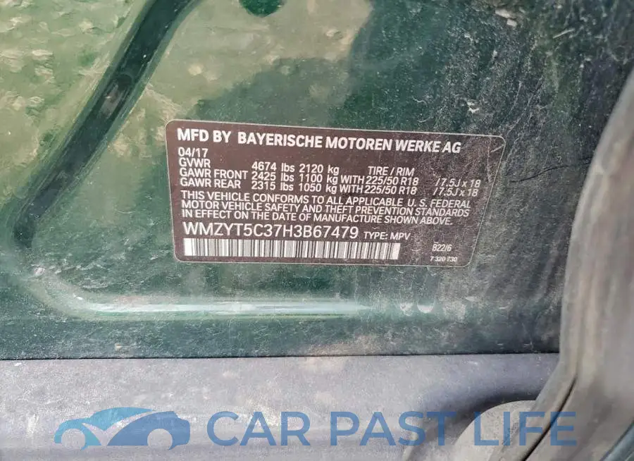 WMZYT5C37H3B67479# 12