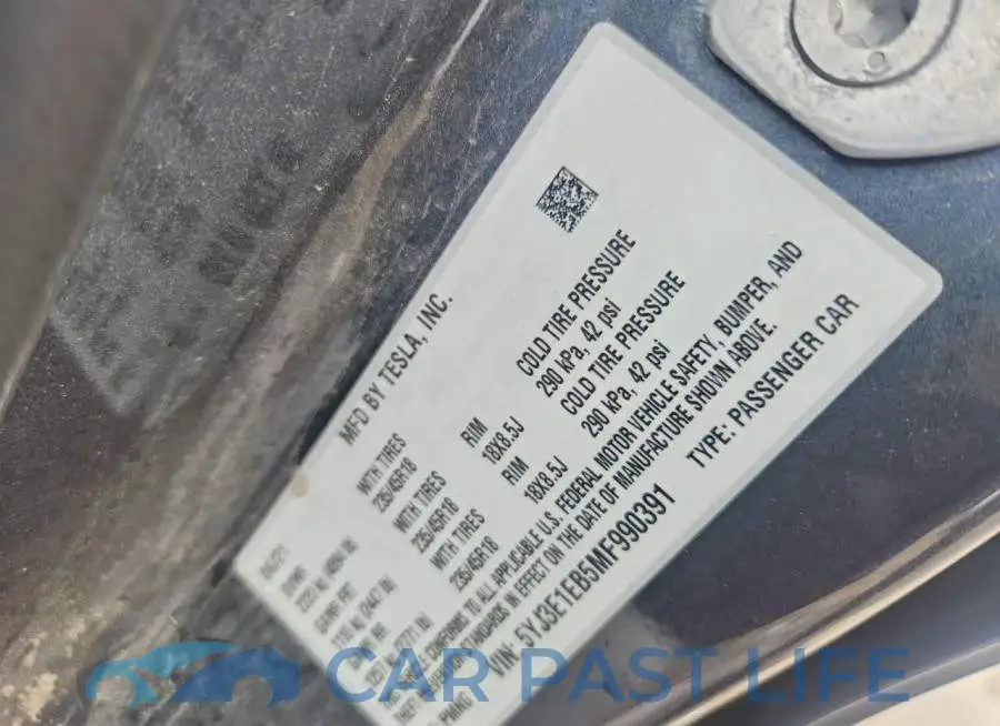5YJ3E1EB5MF990391# 12