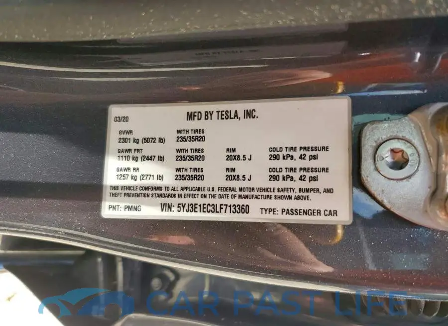5YJ3E1EC3LF713360# 12