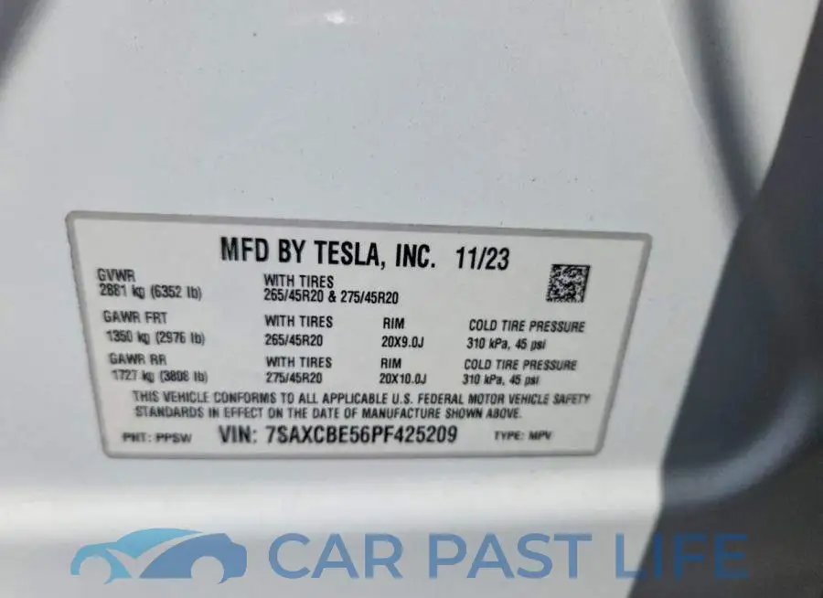 7SAXCBE56PF425209# 14