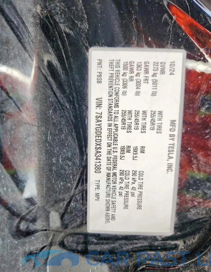 7SAYGDEDXSA341380# 14