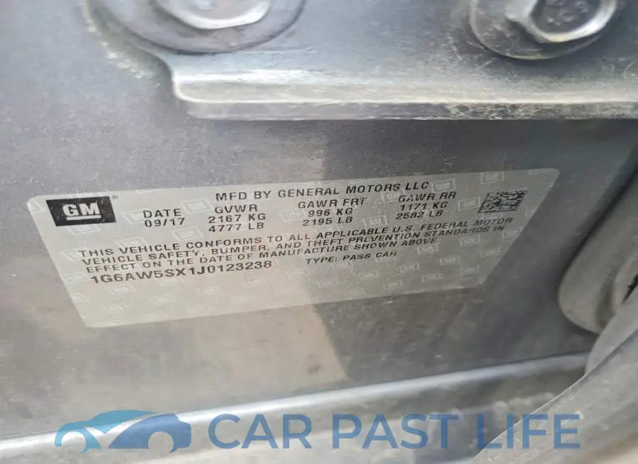 1G6AW5SX1J0123238# 12