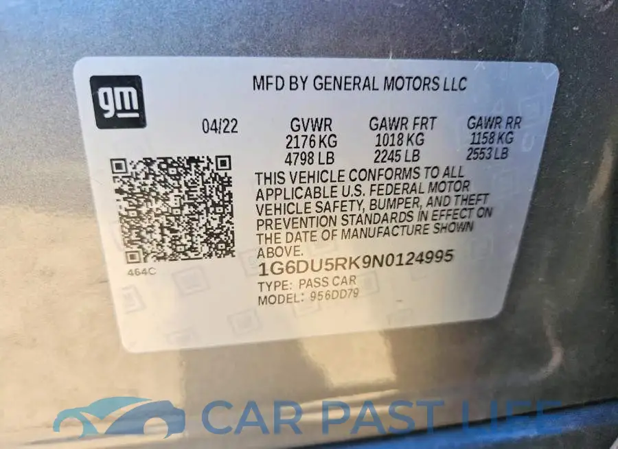 1G6DU5RK9N0124995# 12