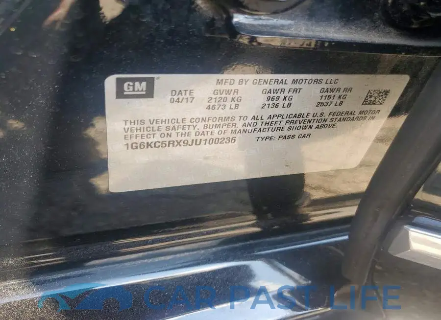 1G6KC5RX9JU100236# 12