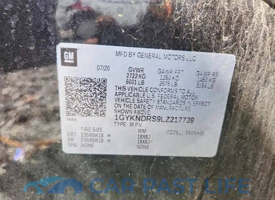 1GYKNDRS9LZ217739# 13