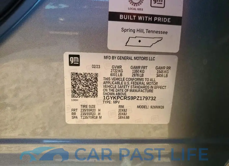 1GYKPCRS9PZ179732# 13
