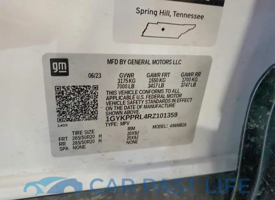 1GYKPPRL4RZ101359# 13