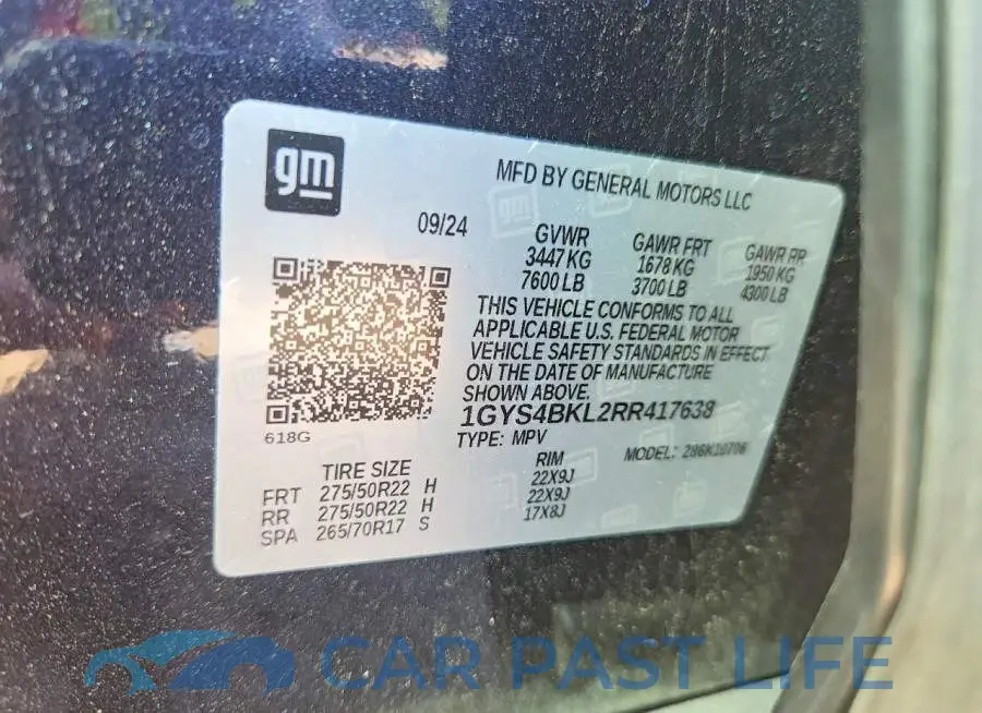 1GYS4BKL2RR417638# 13