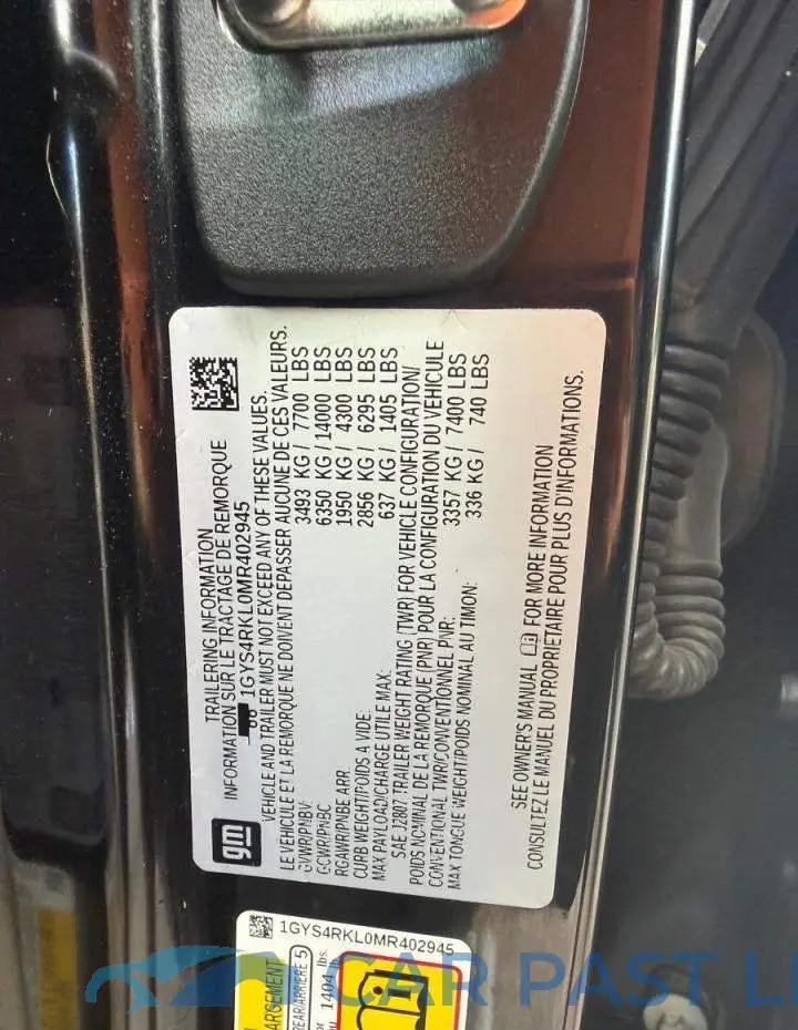 1GYS4RKL0MR402945# 10