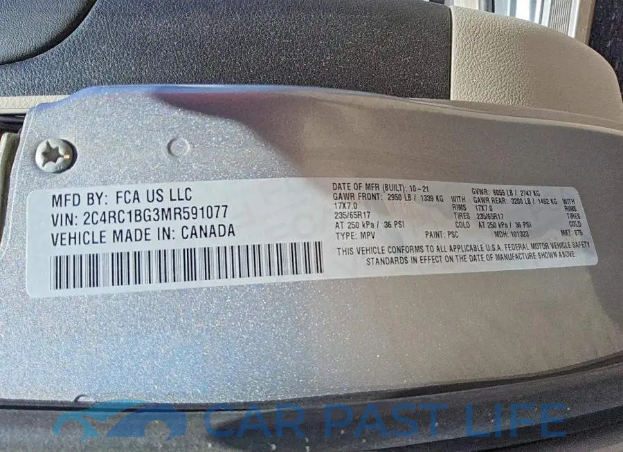 2C4RC1BG3MR591077# 13