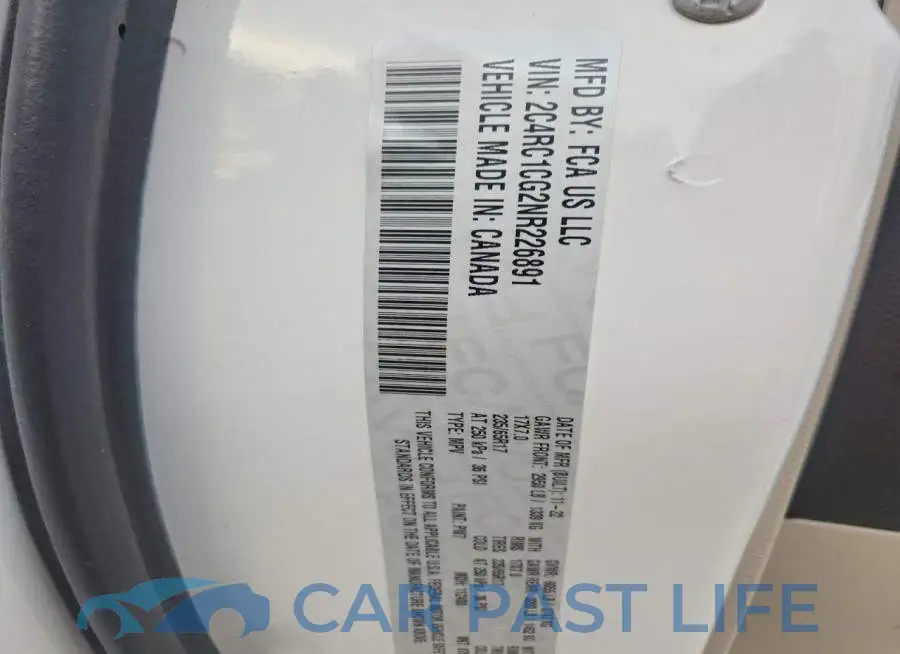 2C4RC1CG2NR226891# 13
