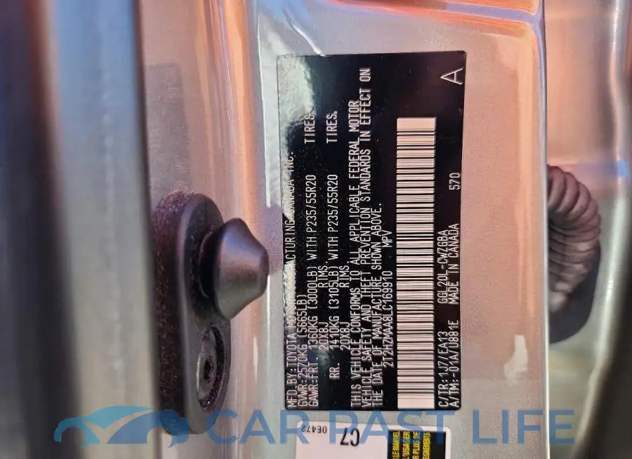 2T2HZMAA8LC169910# 14