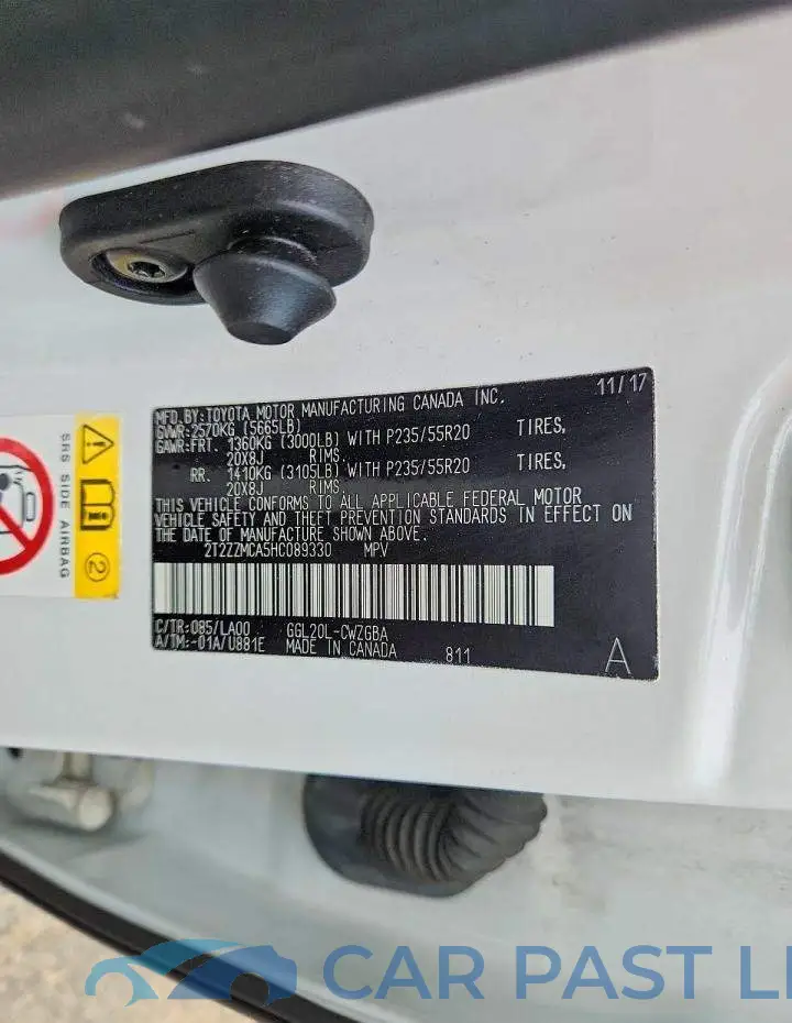 2T2ZZMCA5HC089330# 13