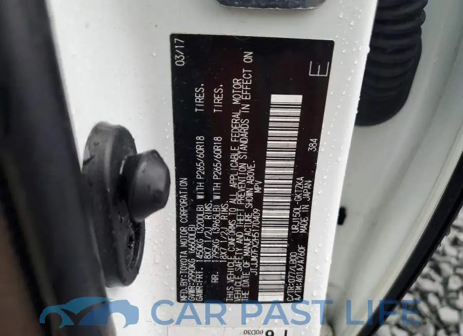 JTJJM7FX2H5170409# 13
