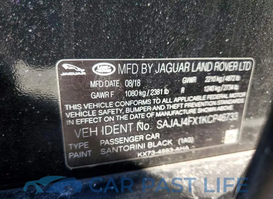 SAJAJ4FX1KCP46733# 12