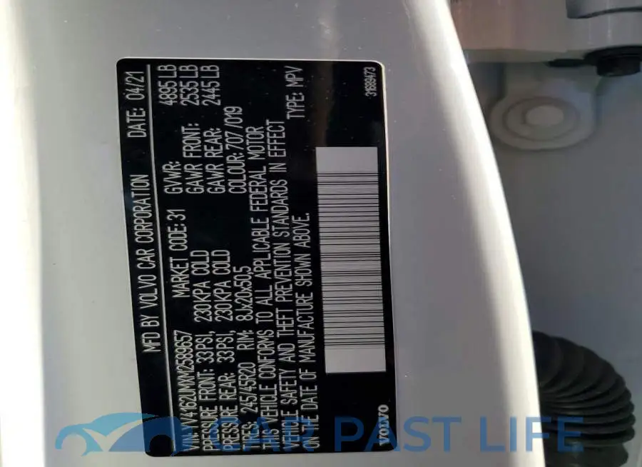 YV4162UMXM2589657# 12