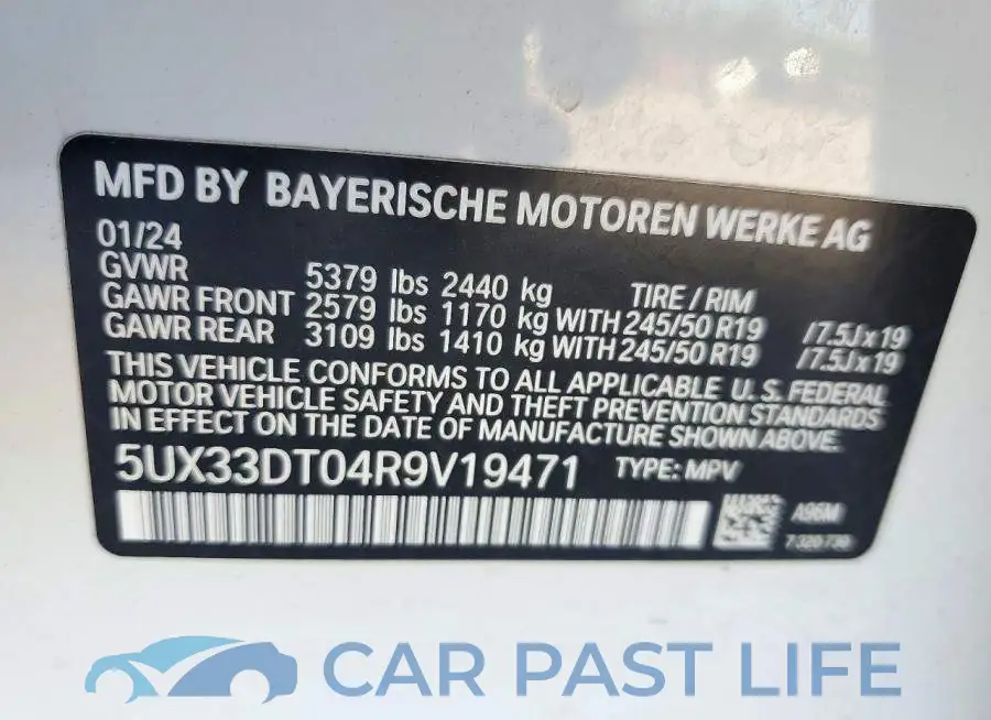 5UX33DT04R9V19471# 13