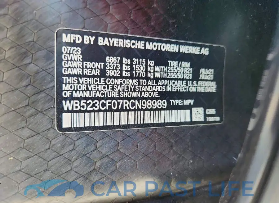 WB523CF07RCN98989# 14