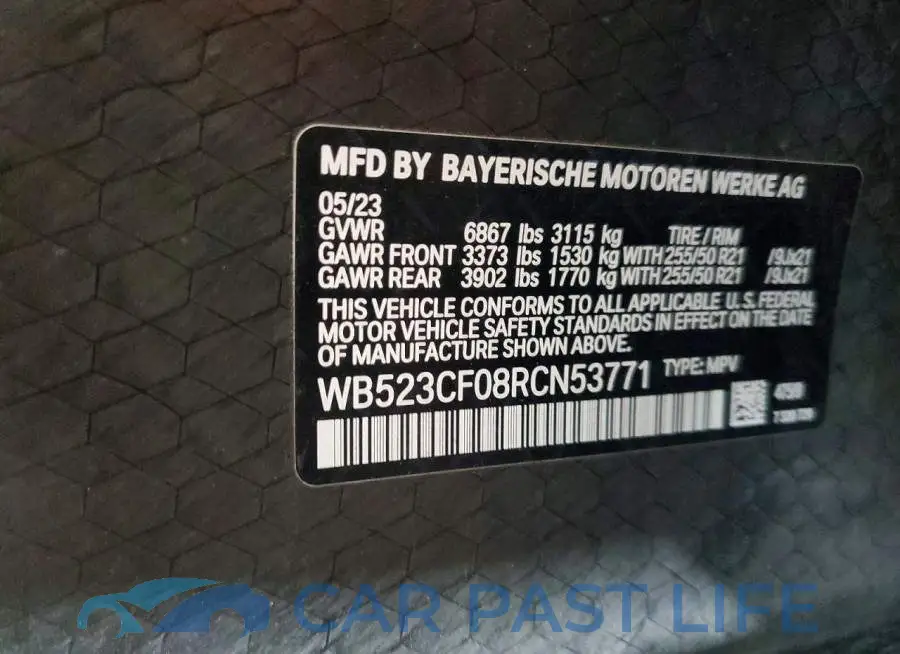 WB523CF08RCN53771# 13