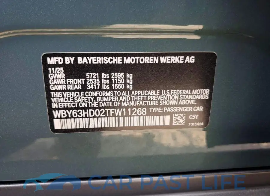 WBY63HD02TFW11268# 13