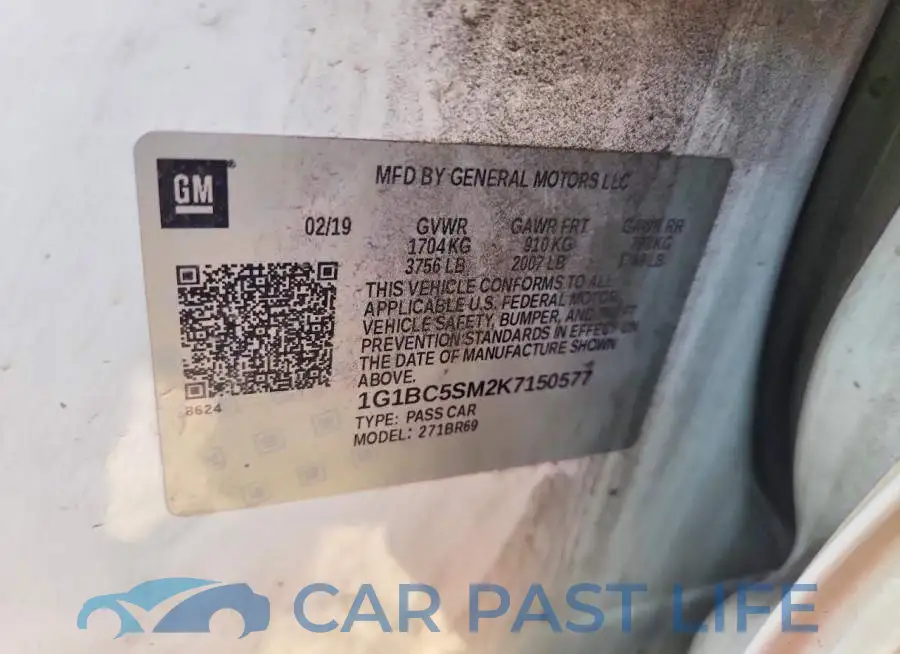 1G1BC5SM2K7150577# 12