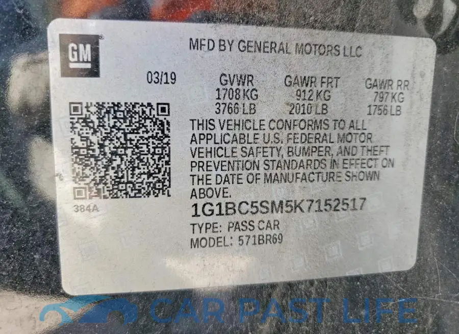 1G1BC5SM5K7152517# 14