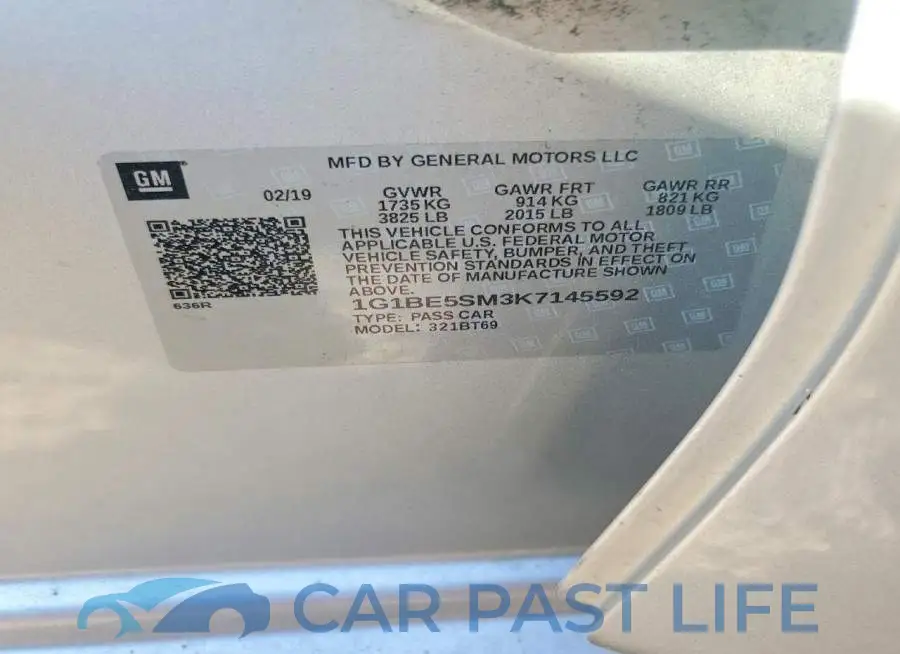 1G1BE5SM3K7145592# 12