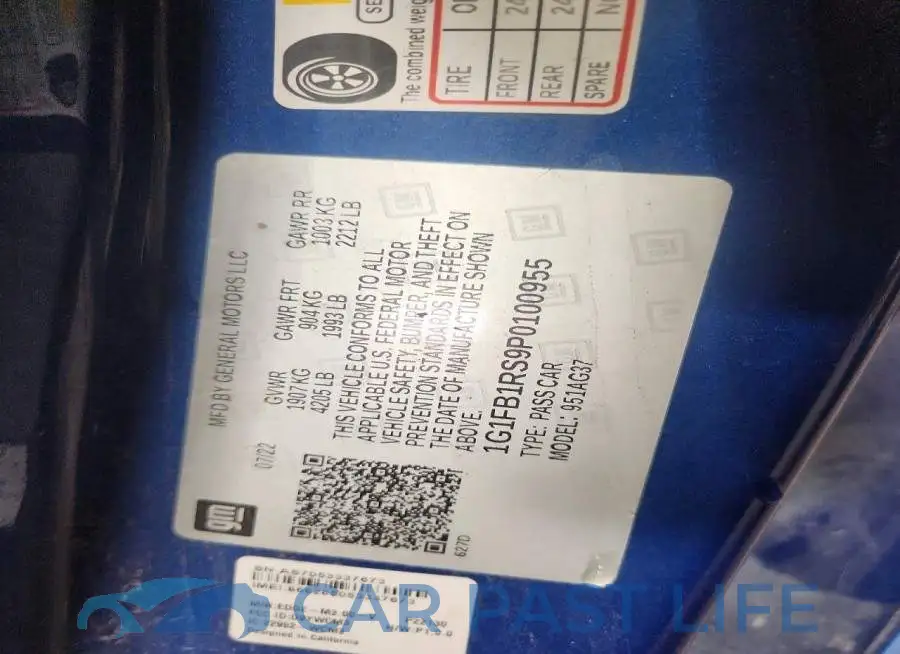 1G1FB1RS9P0100955# 12