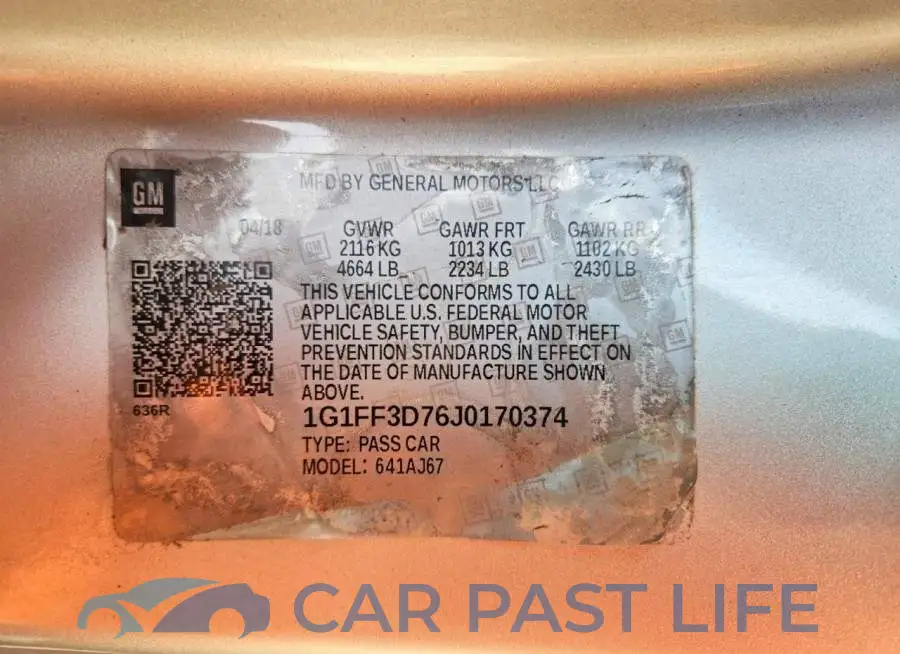 1G1FF3D76J0170374# 12