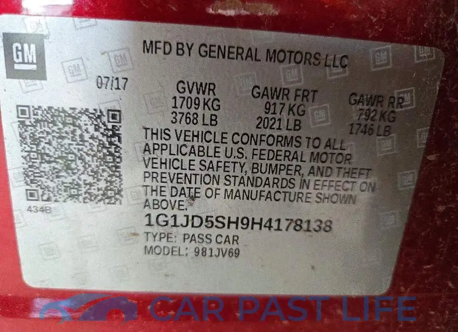 1G1JD5SH9H4178138# 12