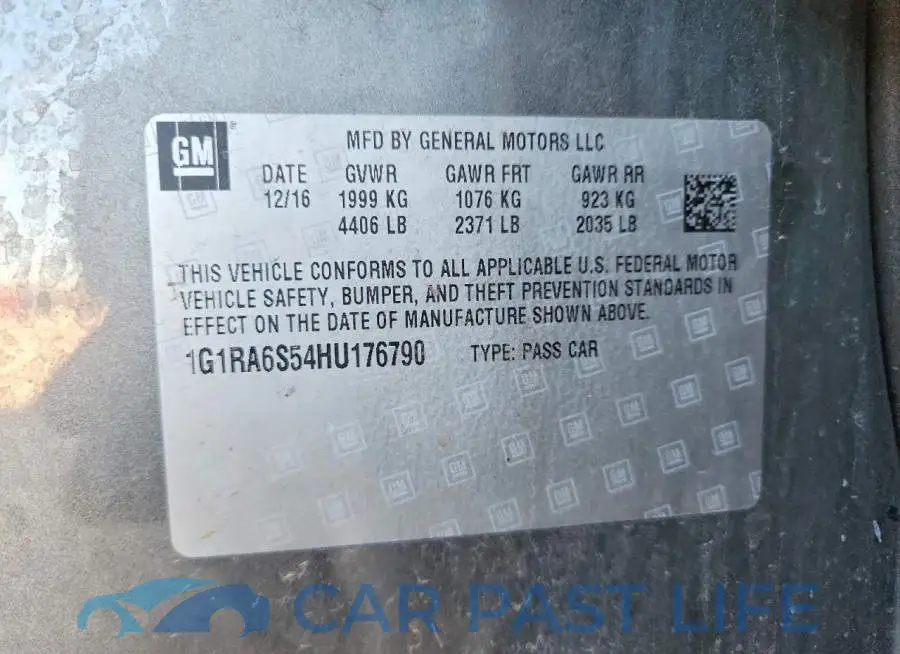1G1RA6S54HU176790# 13