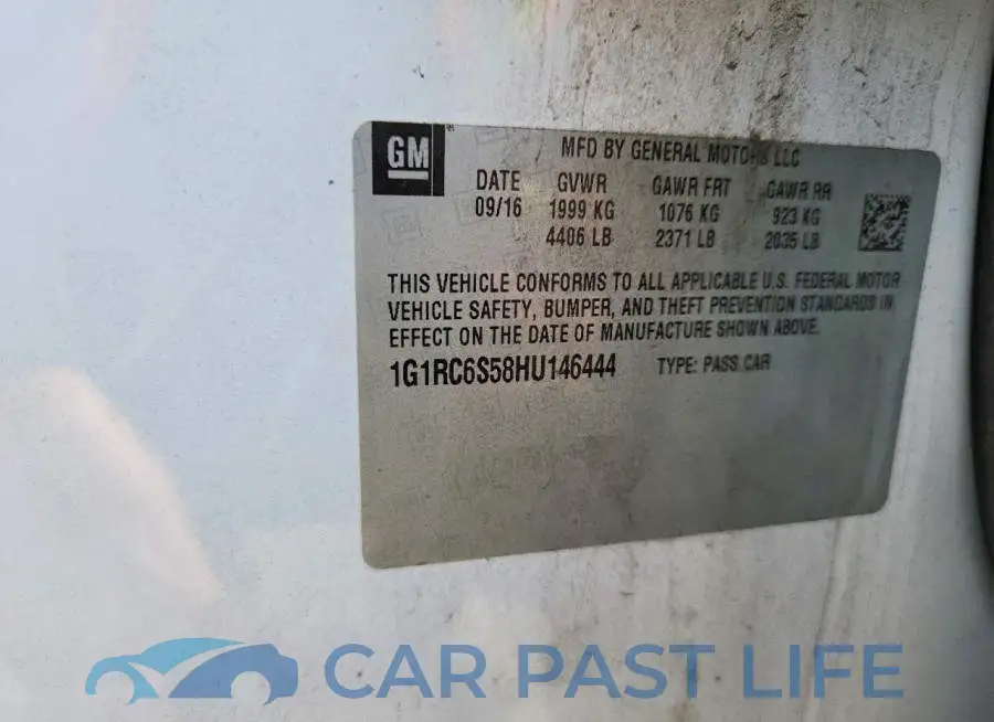 1G1RC6S58HU146444# 12