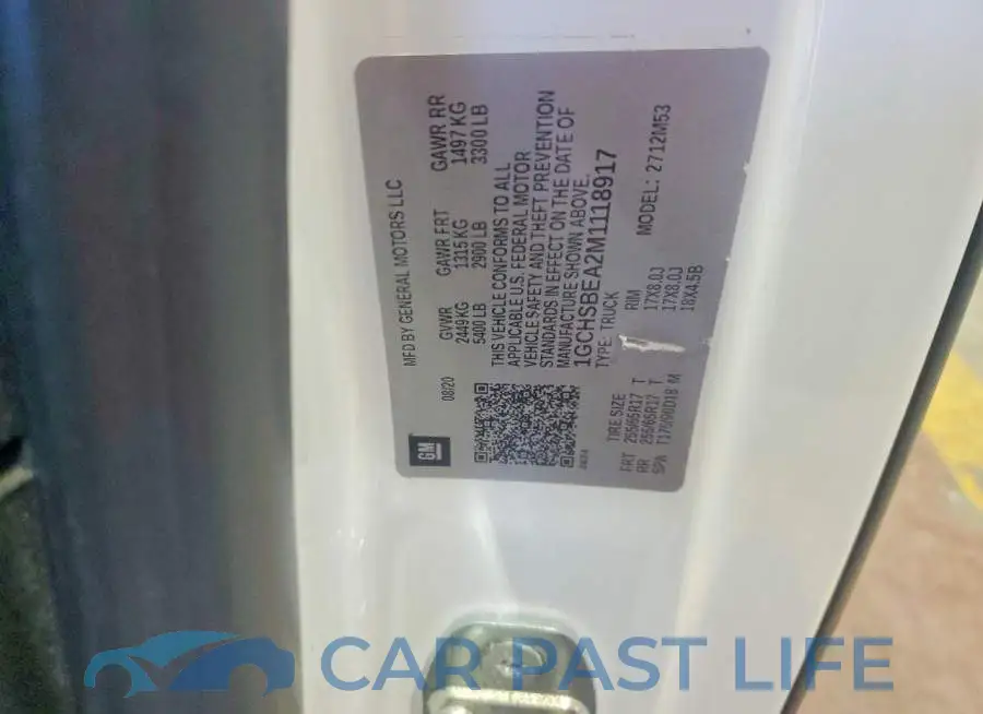 1GCHSBEA2M1118917# 12