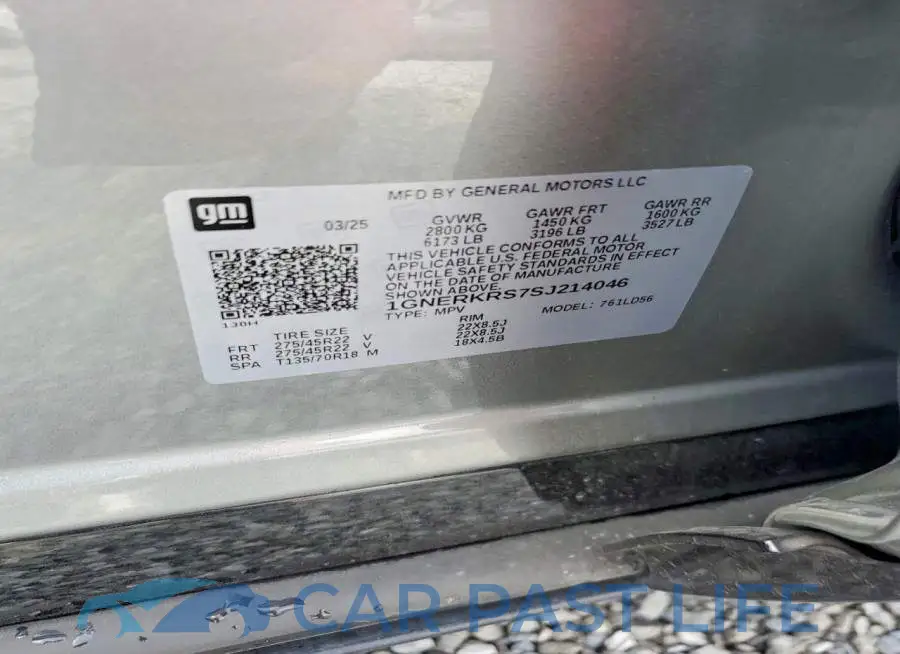 1GNERKRS7SJ214046# 13