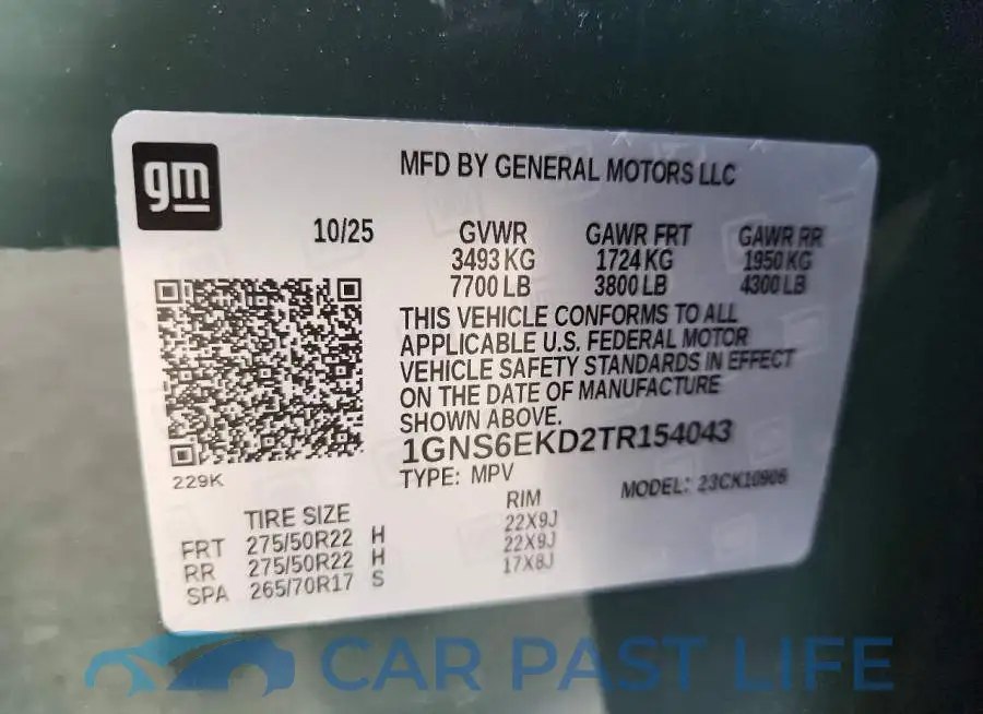 1GNS6EKD2TR154043# 13