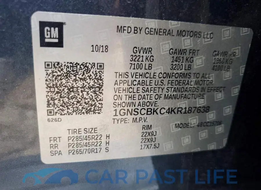 1GNSCBKC4KR187638# 14