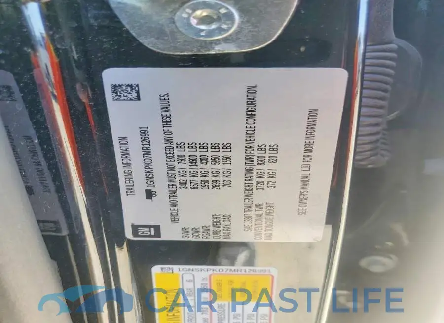 1GNSKPKD7MR126991# 14