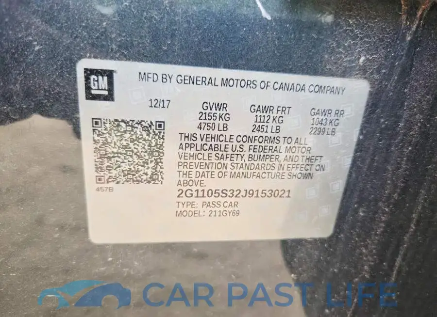 2G1105S32J9153021# 12