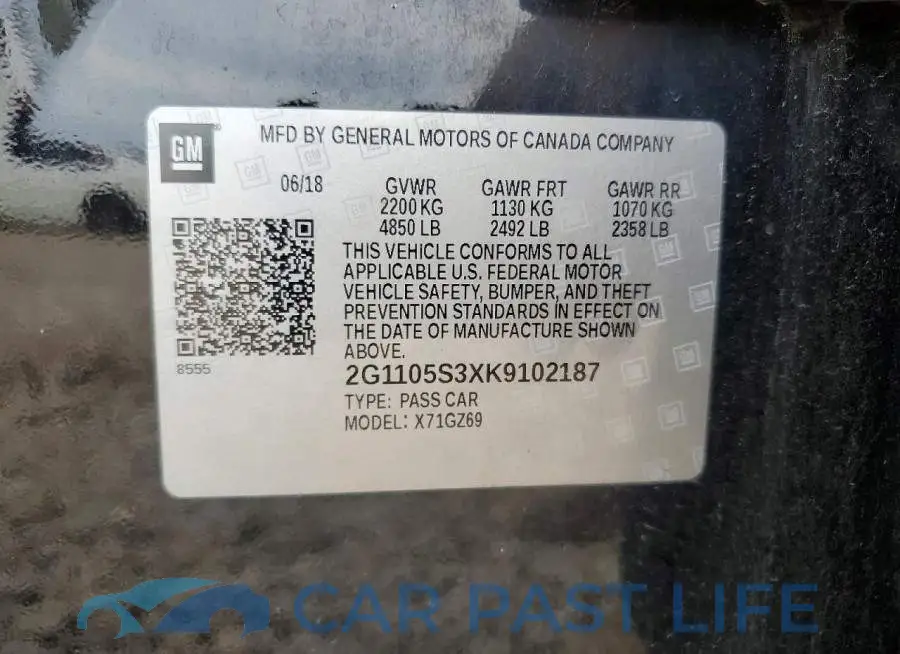 2G1105S3XK9102187# 12