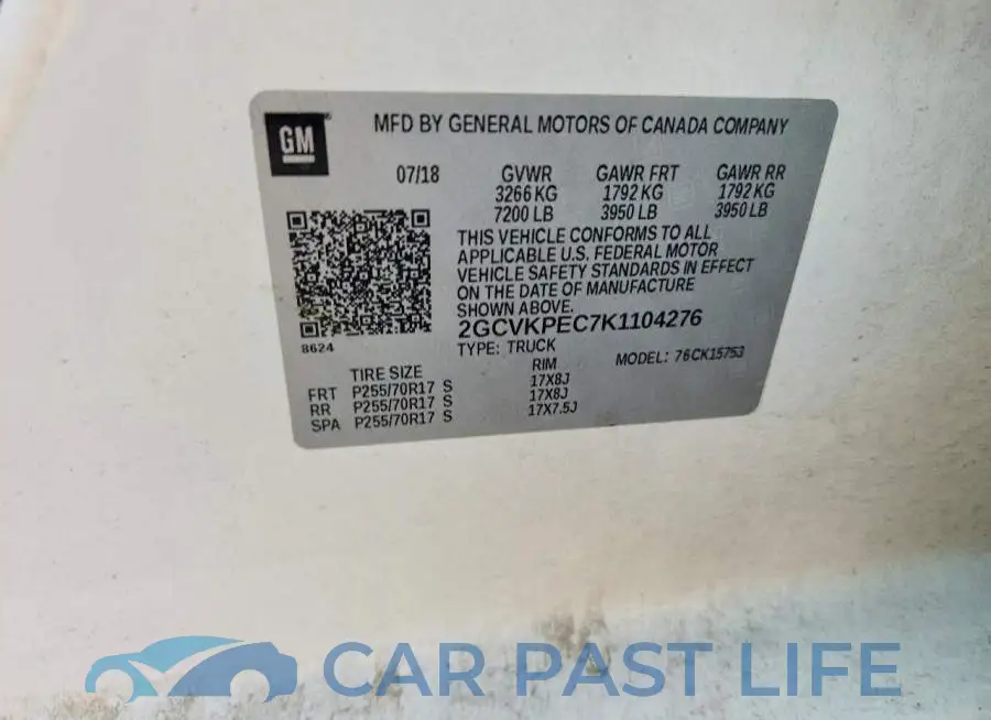 2GCVKPEC7K1104276# 12