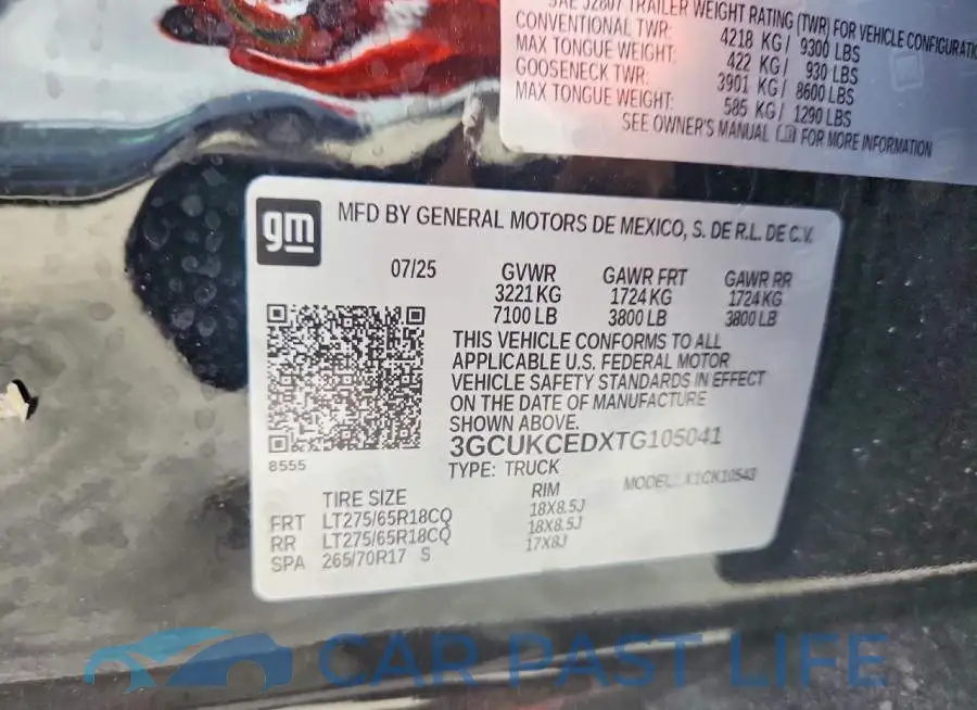 3GCUKCEDXTG105041# 12