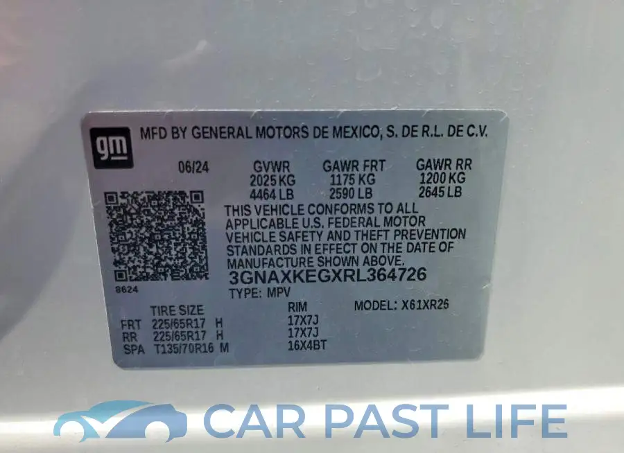 3GNAXKEGXRL364726# 13